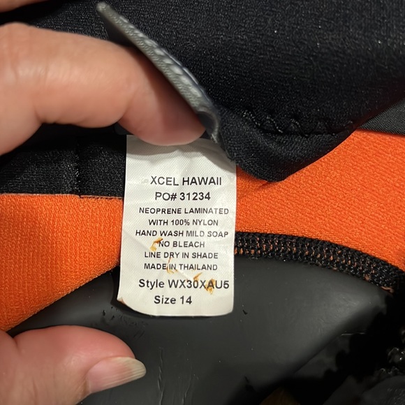 WETSUIT XCEL HAWAII P.O. #31234 SIZE:14 SUBA GEAR - Picture 5 of 5